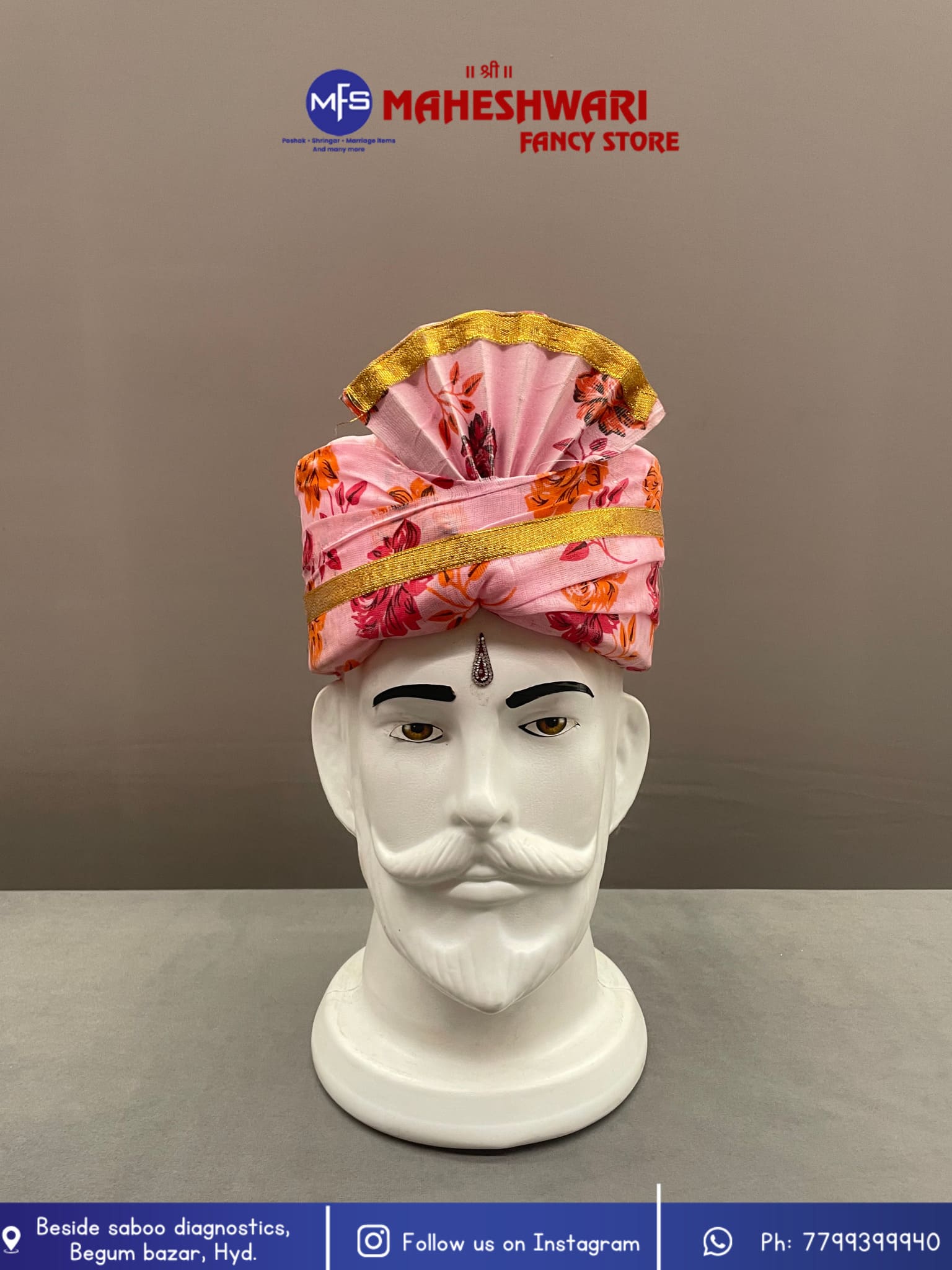 MFS Wedding Essentials - Floral Swagat Pagdi